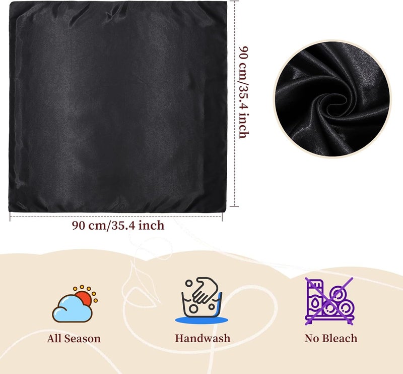 Molans 35 Inch Solid Color Wild Rag, Pure Cowboy Bandanas Oversize Western Neckerchief Bolo Head Scarf for Men Women - Image 3